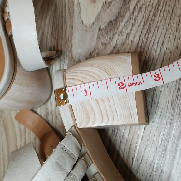 Lucky Brand Natissha Slingback Open Toe Low Tan Block Heel Shoes Size 7 - Picture 12 of 13